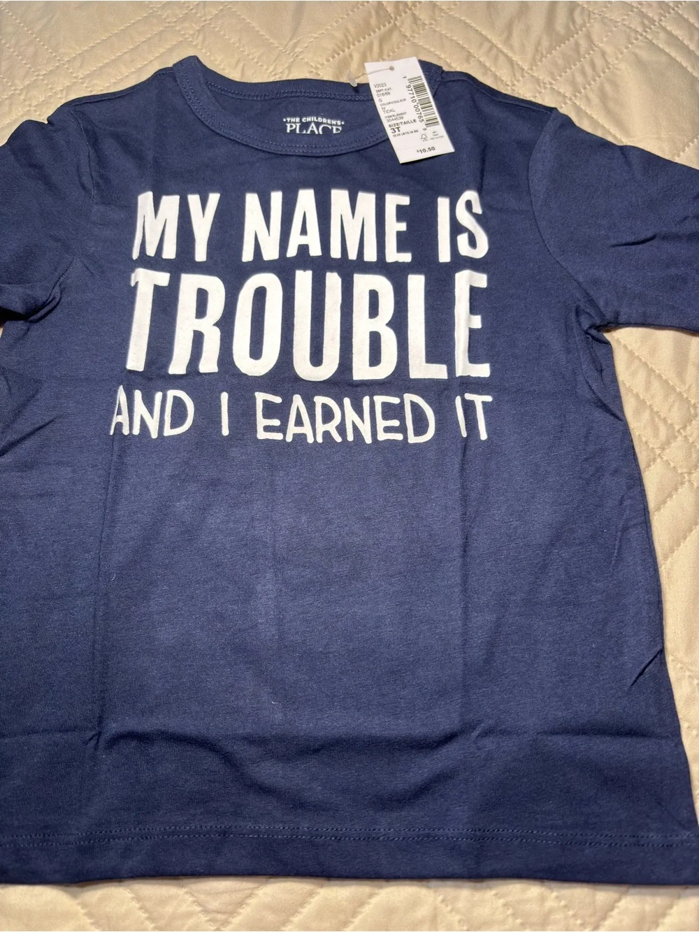 Children's Place 3T 'My Name Is Trouble' Graphic Tee